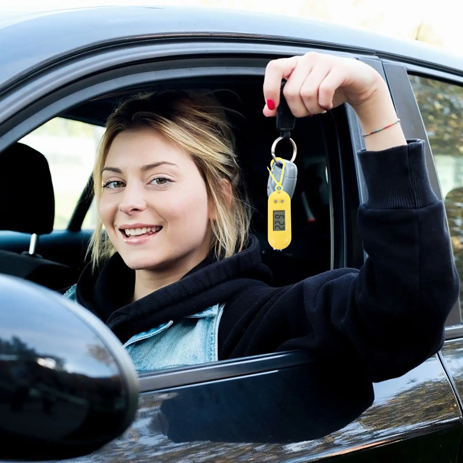 

Электронные часы-брелок, 4 шт., карманные часы из высококачественного материала, точное отображение времени, подвесные часы с клипсой для повседневного использования