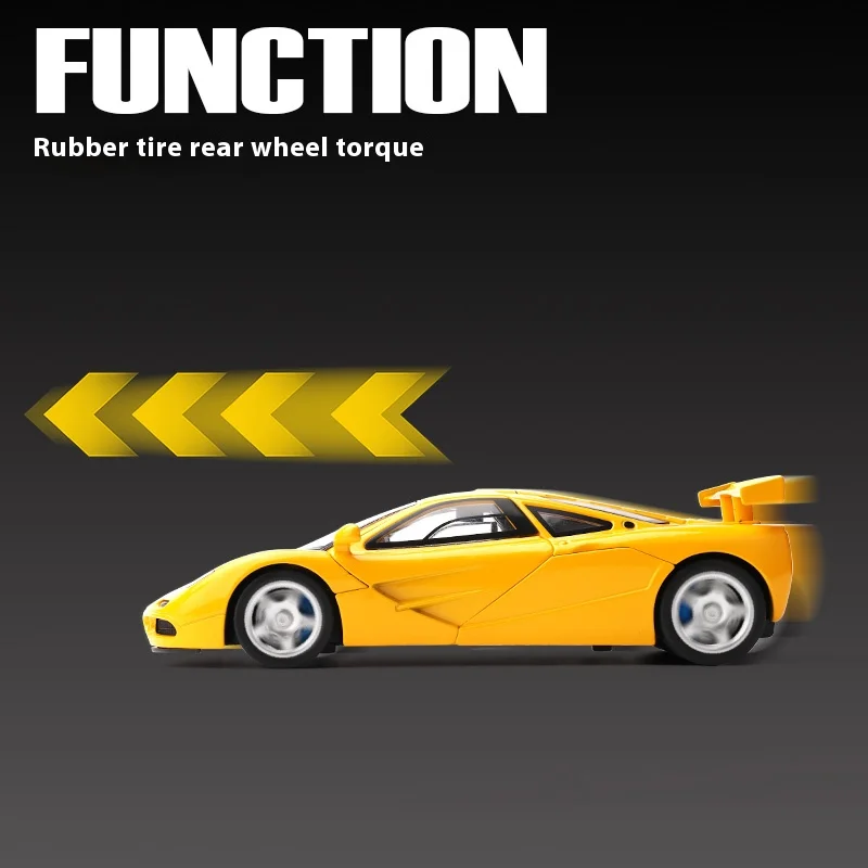 Voor 1:32 Simulatie McLaren F1 Legering Sportwagen Model met Basis kinderen Speelgoed Auto Collectie Ornamenten Jongens Verjaardagscadeau