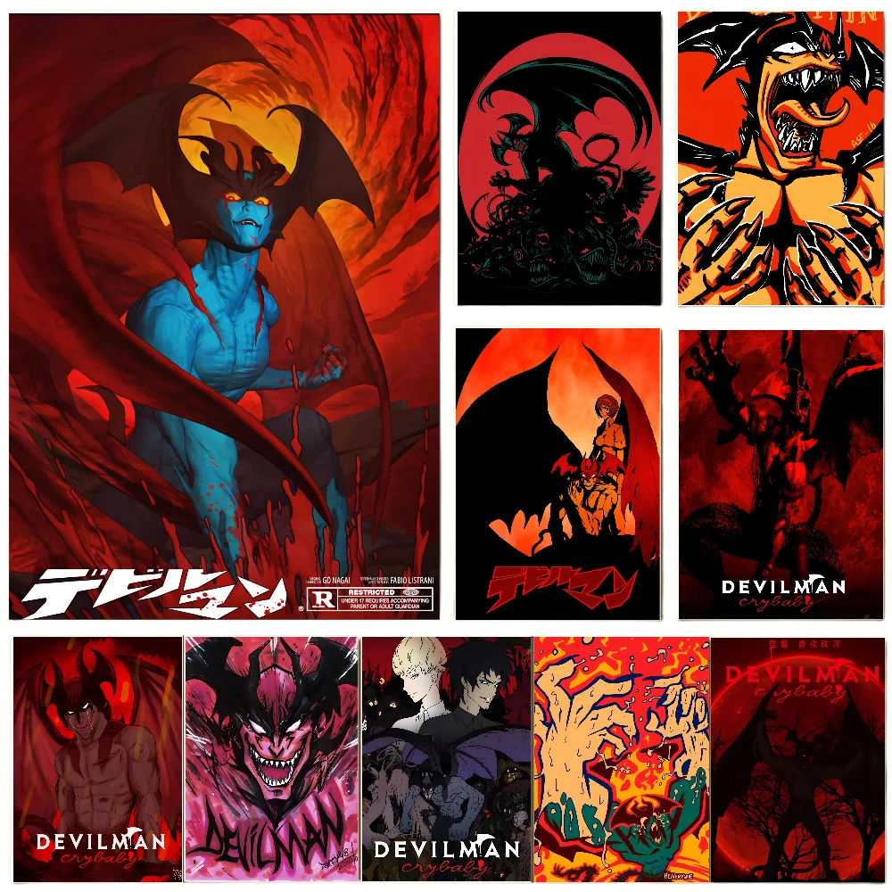 Devilman Crybaby Poster Poster Paper Print Home Living Room Bedroom Entrance Bar Restaurant Cafe Art Painting Decoration