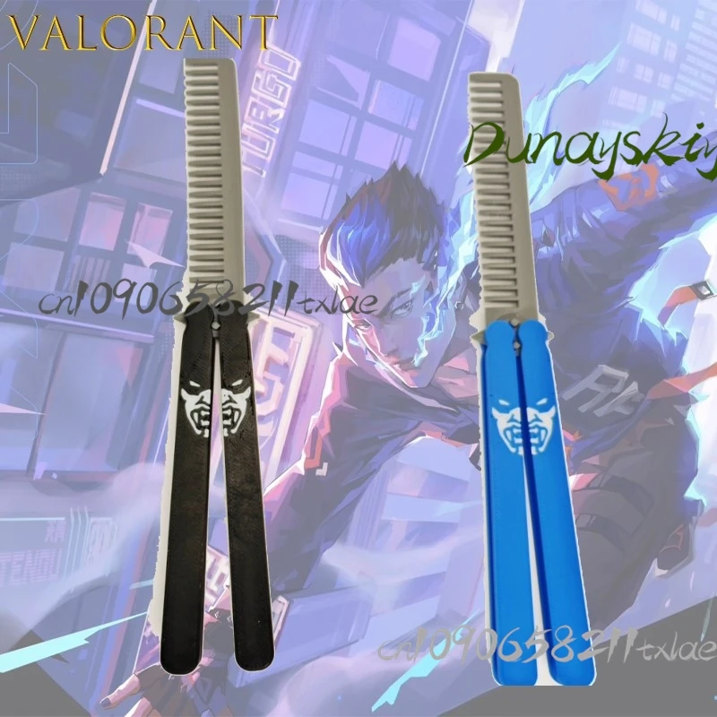 Shop1104345165 Магазин VALORANT Yoru Kunai Расческа Косплей Аксессуар для волос Стильный реквизит Хэллоуин Костюм Бабочка Рождество