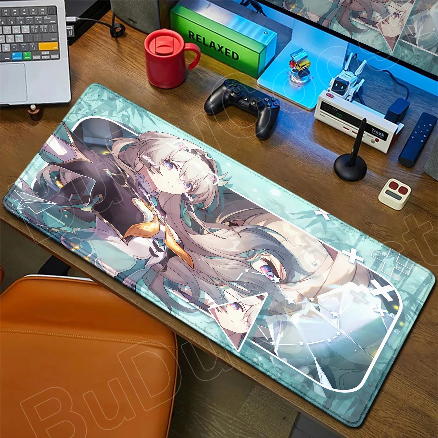 

HD Printing Anime Game Lumine Hoshiko Acheron Castorice XXL Cute Honkai: Star Rail Mouse Pad Non-slip Keyboard Desk Mat Mousepad