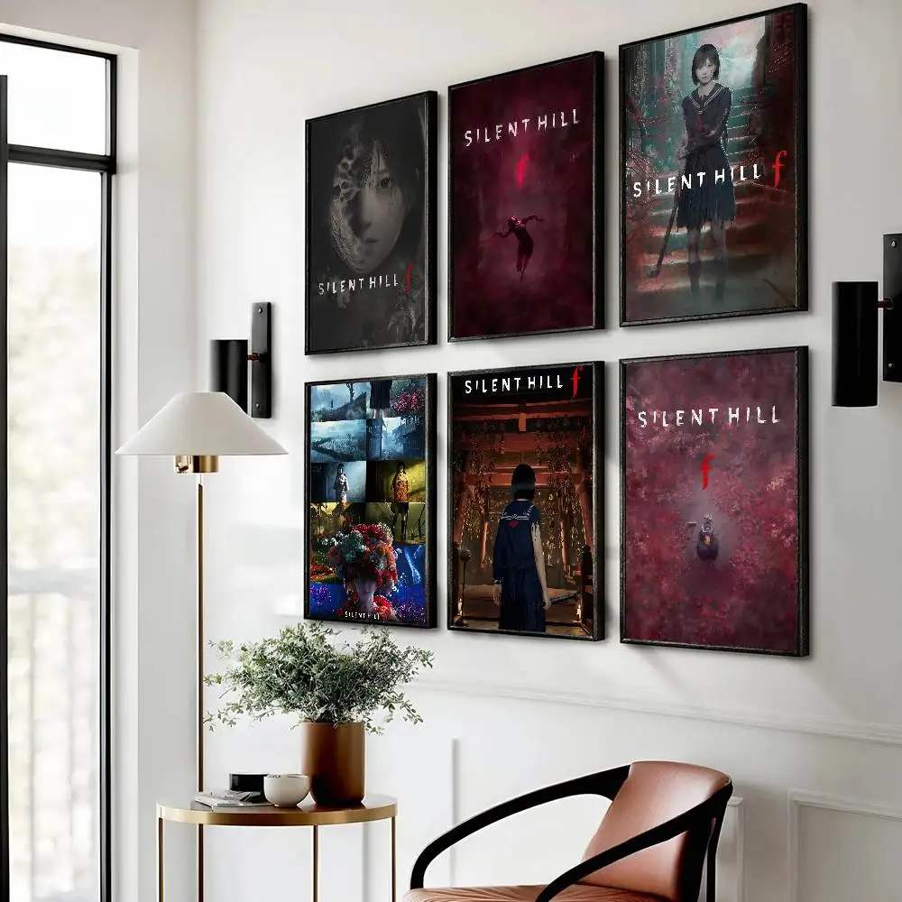 Silent Hill f Game Poster Галерея Печать Самоклеящиеся Домашний Декор Украшения Наклейки На Стены Гостиная Стикер