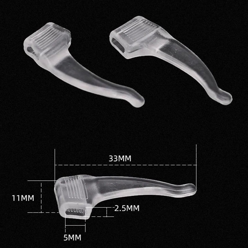 1 زوج مكافحة زلة نظارات الأذن السنانير تلميح النظارات قبضة معبد سيليكون المضادة للانزلاق حامل نظارات إطار الساق الأكمام اكسسوارات