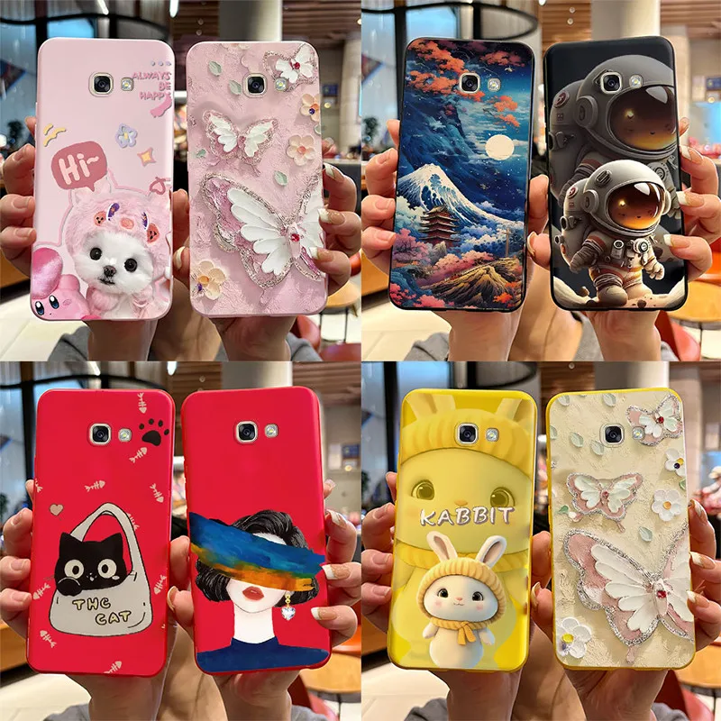 For Samsung Galaxy A5 2017 2016 Case A520F A510F Tpu Soft Silicon Cute Astronaut Phone Cover For Samsung A5 A 5 2017 2016 Cases