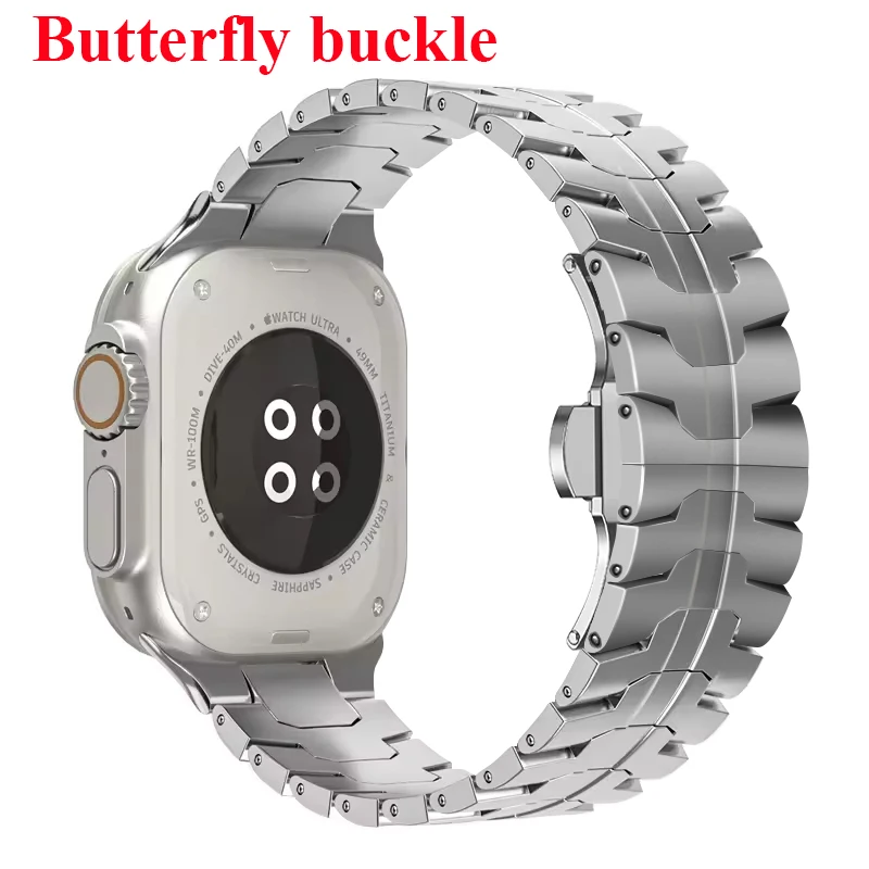 Roestvrijstalen band voor Apple Watch Series 12 11 10 9 8 SE 3 46mm 45mm 42mm 44mm, metalen armband, iWatch Ultra 4/3/2/1 49mm