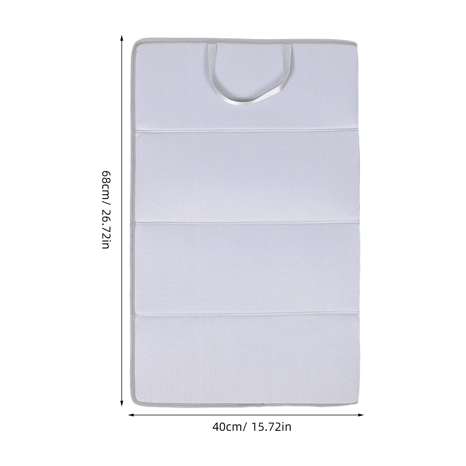 لوح حصيرة كي قابل للطي 4 أضعاف رمادي مقاوم للحرارة وسادة حديد قابلة للطي محمولة لسطح الطاولة للسفر باخرة معلقة مدمجة #6