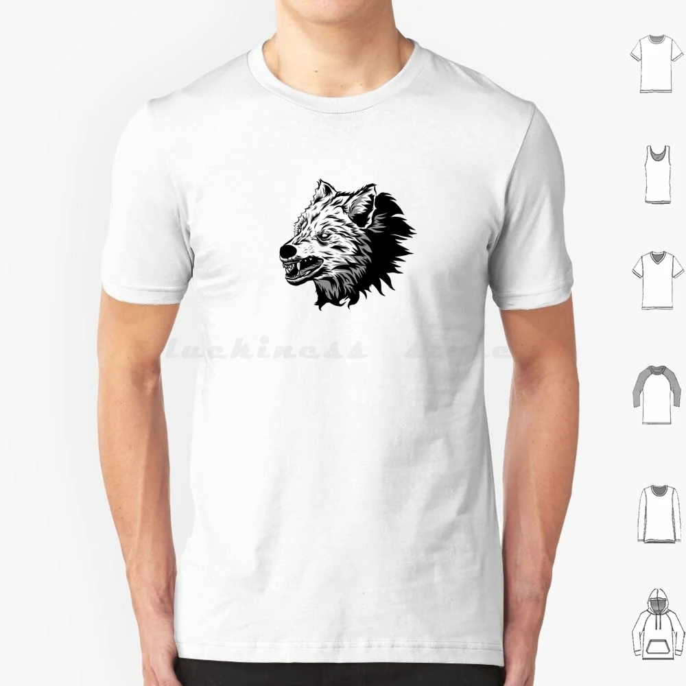 Wolf T Shirt Cotton Men Women DIY Print Animal Nature Vector Aggressive Beast Wolf Dog Matt Leckie