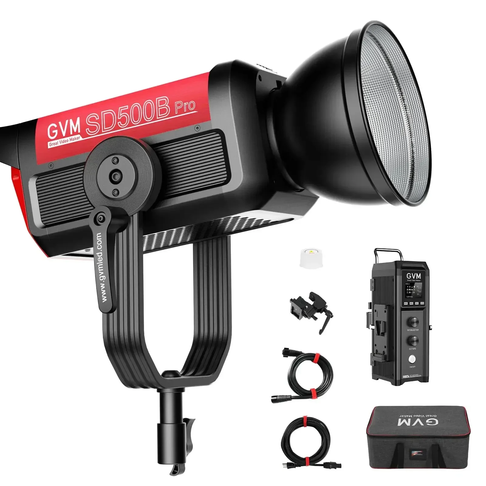 GVM Pro SD500B 500W LED aperture Video Light Photography Lighting Bowen Mount shooting lights for youtube live Film