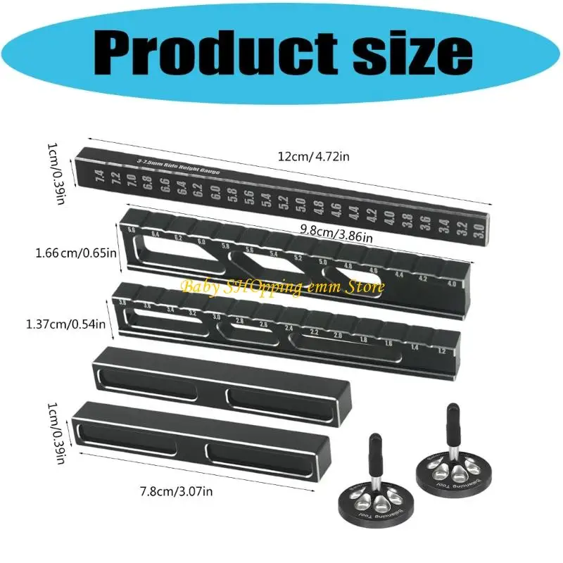 23GD Misuratore Bilanciamento Strumento Controllo Remoto in Auto Calibro Altezza Strumento Misura Pratico In