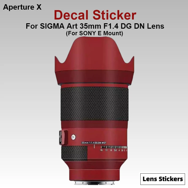 

Защитная пленка-наклейка для объектива SIGMA Art 35mm F1.4 DG DN (для крепления SONY E) с покрытием против царапин, защитная пленка для корпуса, наклейка-скин