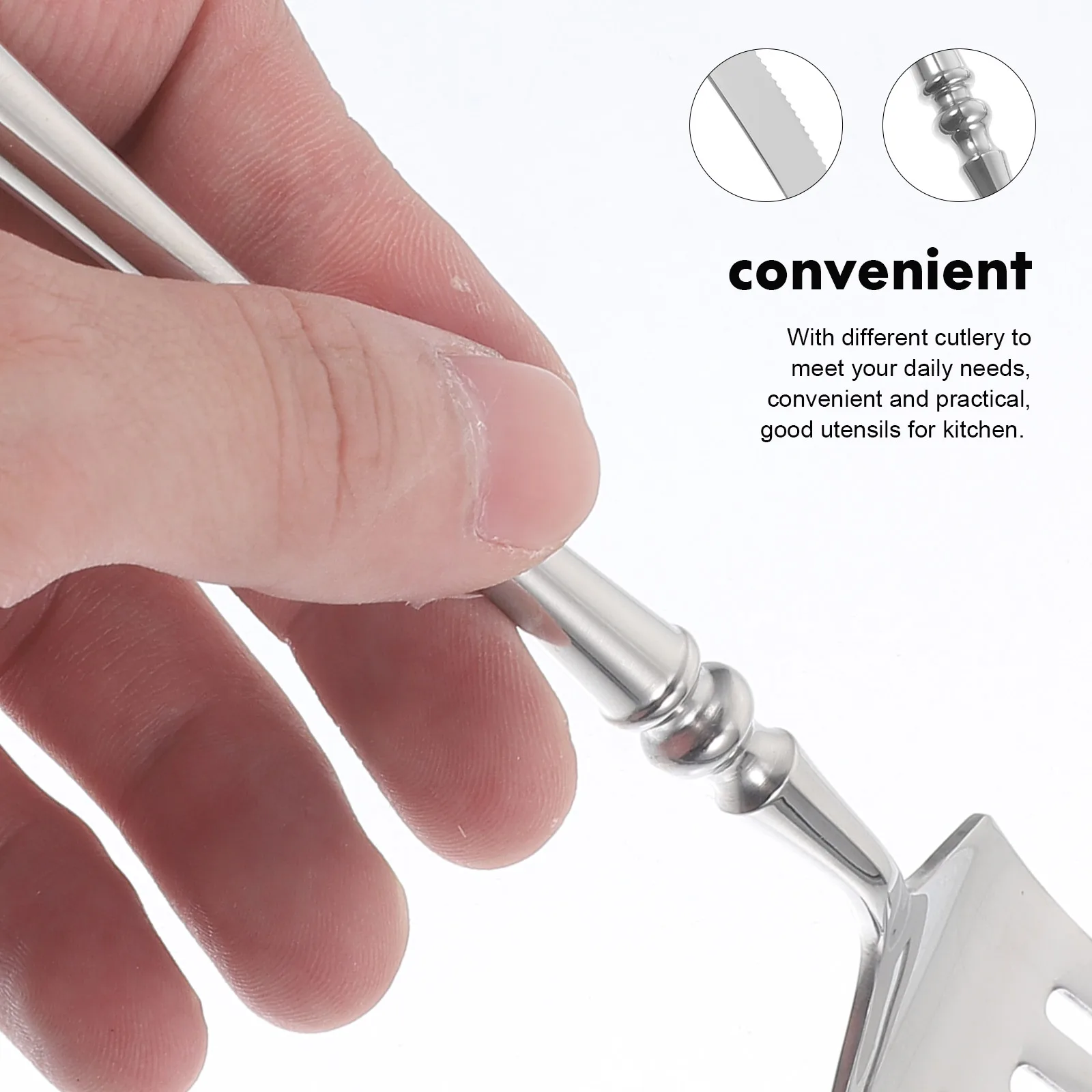 

Stainless Steel Cutlery Set Serving Utensils Silverware Knife and Fork Dinnerware