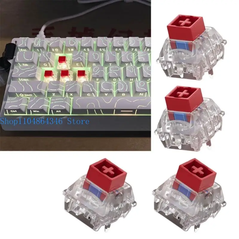 

652F Color Backlit Switches For Gaming Keyboards Quiet Operating and Multiple Platform Compatibility