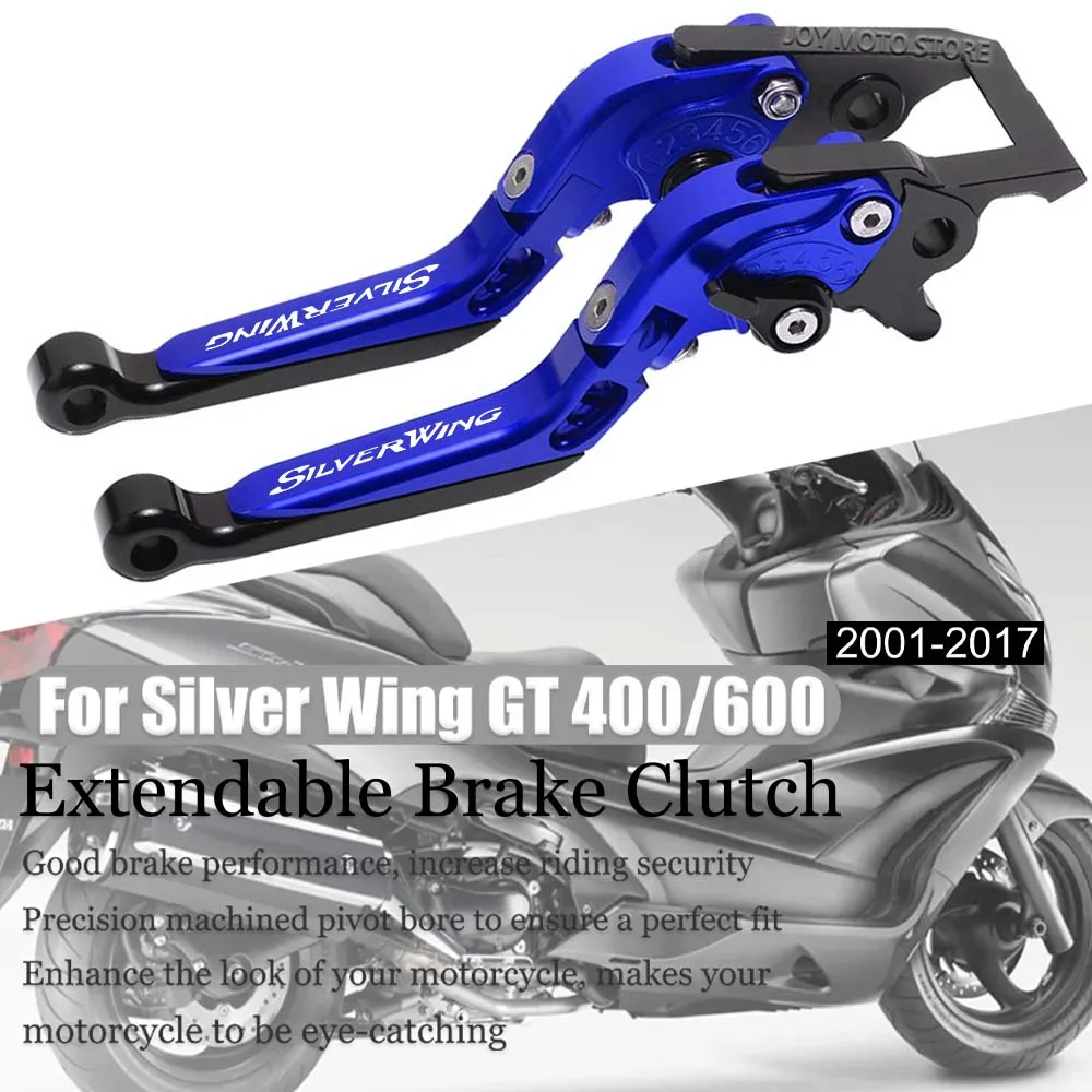 

For Honda silver wing gt 400 600 2001-2017 Motorcycle Accessories CNC Clutch Lever Brake Lever Set Adjust Folding Handle Levers