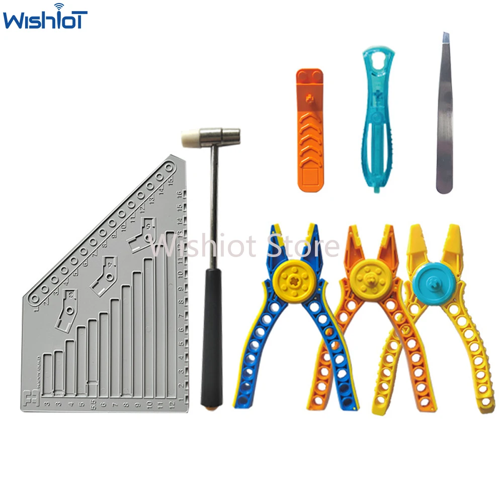 

Building Blocks Tool Kit Brick Separator Tools Compatible with legoeds Technical Parts Multi-functional Hammer Pliers Tweezers