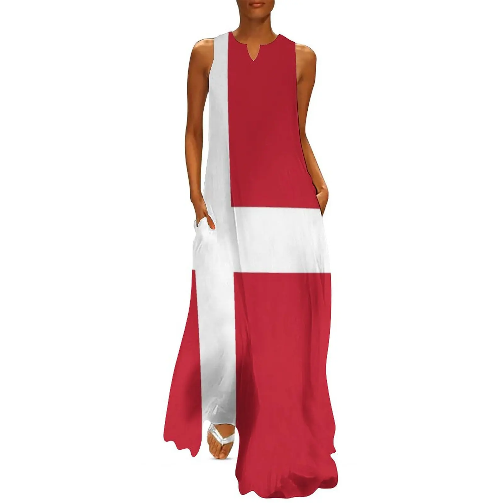 

Flag of Denmark (Dannebrog) Long Dress dresses for special events summer dresses