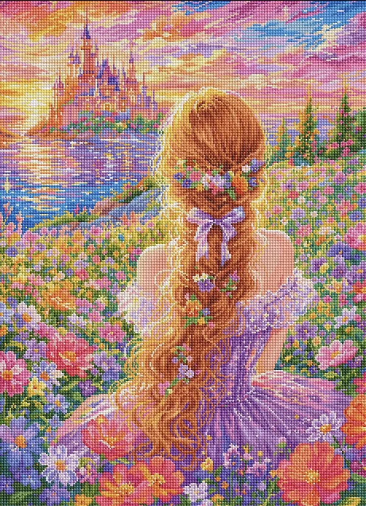 Diamond Painting The Back Of A Cartoon Character Mosaic Handmade Artwork Full Round/Square Diamonds Creative Gift Home Decor