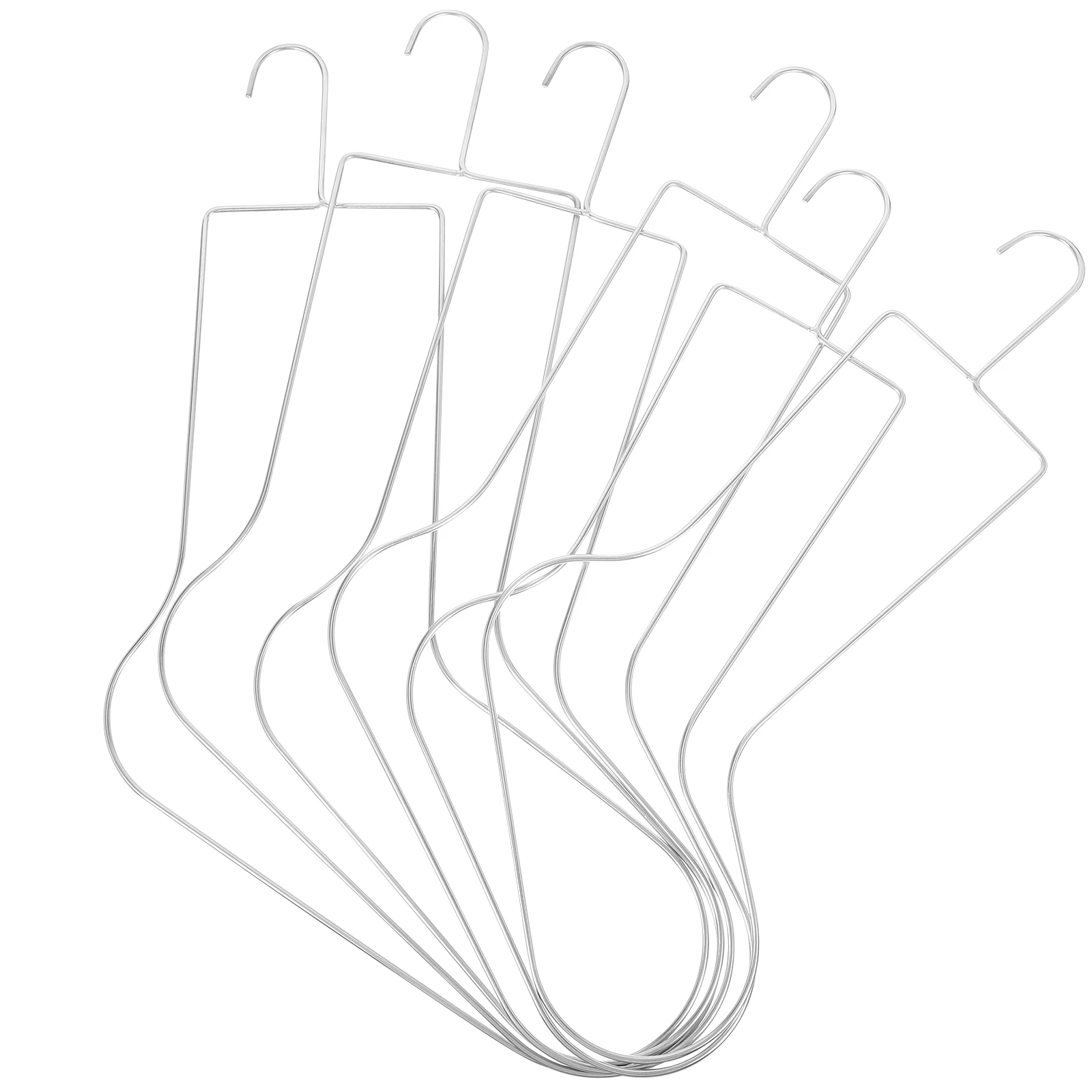 

6pcs Sock Blockers Stainless Steel Knitting Painting Template Socks Display Stand Diy Socks Model Shaping Displaying