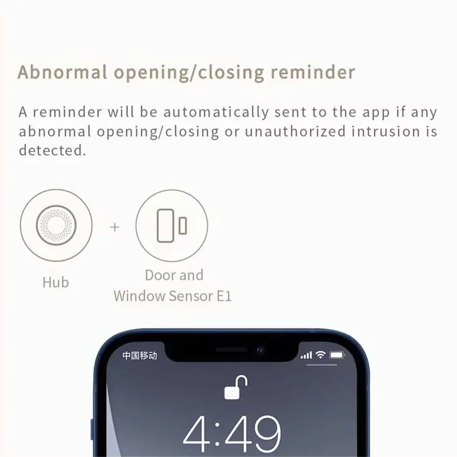 Aqara Door Window Sensor E1 ZigBee 3.0 Smart Door and Window Sensor APP Remote Control Work With Mijia APP Apple HomeKit