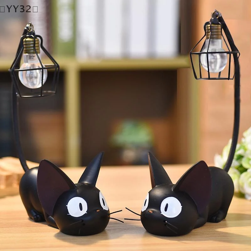 

PresseYY32ováсноМониатюрный кот светодиодный ночник креативный полимерный кот ночник с изображением животного котенка настольная лампа детская лампа для комнаты с героями мультфильмов Decro Home