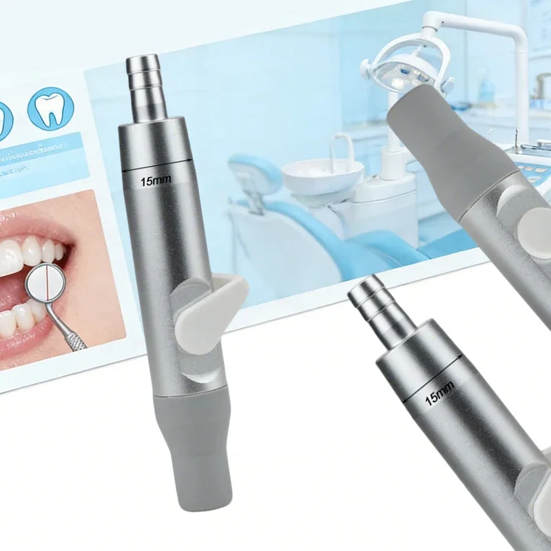 

Dental Saliva Ejector Strong Suction Handle with Switch HVE Tip Adaptor for Clinic Lab