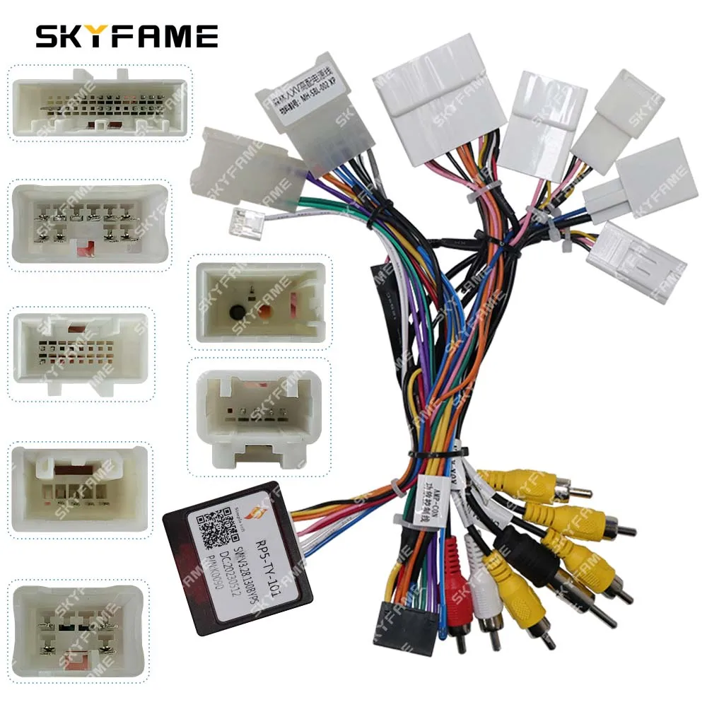 SKYFAME Car Wiring Harness Adapter Canbus Box Decoder Android Power Cable For Subaru Levorg Outback Forester XV WRX
