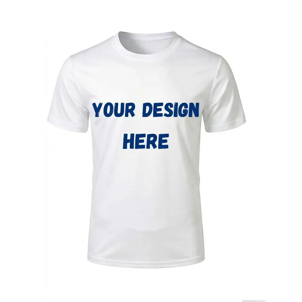 Personalized Custom T-shirt DIY Print Logo Name Quick-drying Breathable Sports Jersey Unisex Fashion Print Customized Tees Gift