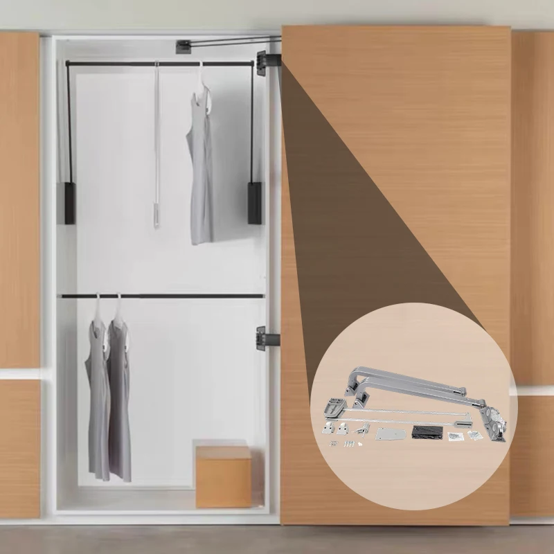 Inner Cabinet Bedroom Furniture Soft Closing Closet Modern Wardrobe Folding Flat Sliding Heavy Duty Lateral Bus Long Door Hinge