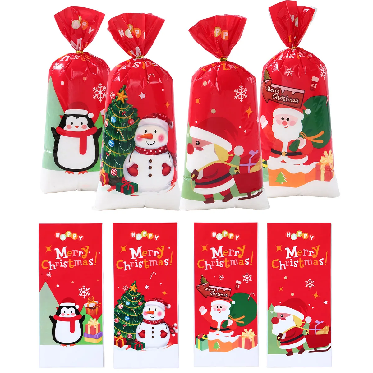 

Christmas Santa Claus Candy Bag Navidad Natal Noel Snowman Gift Bag Merry Christmas Decoration For Home 2024 Happy New Year 2025