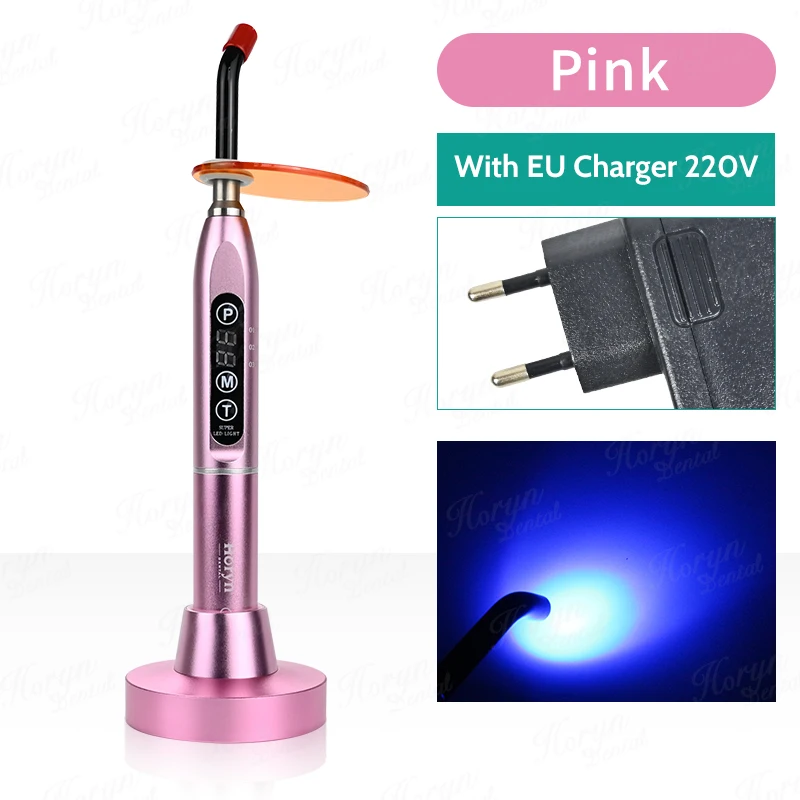 LED Draadloze Tandheelkundige Curing Light Lamp Machine Tandheelkunde Polymeriseren Hars Cure 5 s/3mm Lamp Licht Uitgeharde Tandheelkundige Orthodontie
