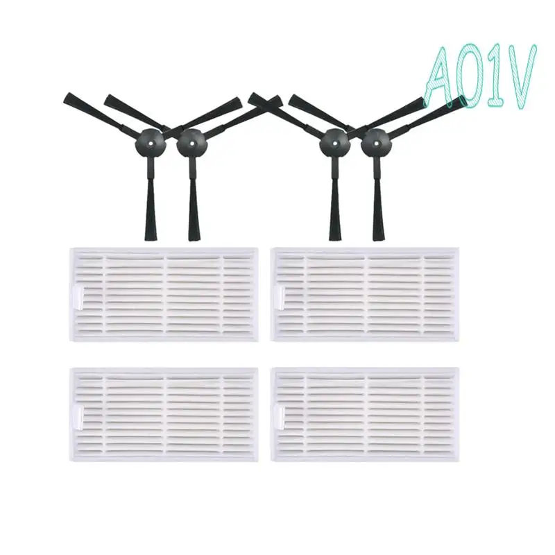 A01v-para ilife v5s/v5s pro/v50/v5/x5/v3s/v3s pro/v3l aspirador de pó acessórios filtro escova lateral