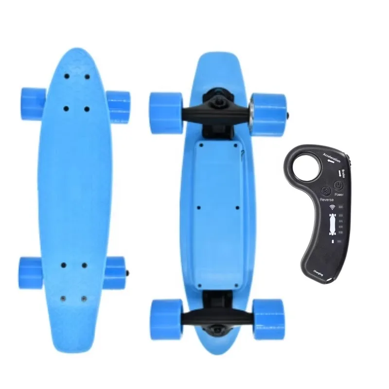 Airo JIESEN 4-Wheel Small Electric Skateboard OEM ODM Wholesale Cheap Remote Control Fish Design Plastic Material