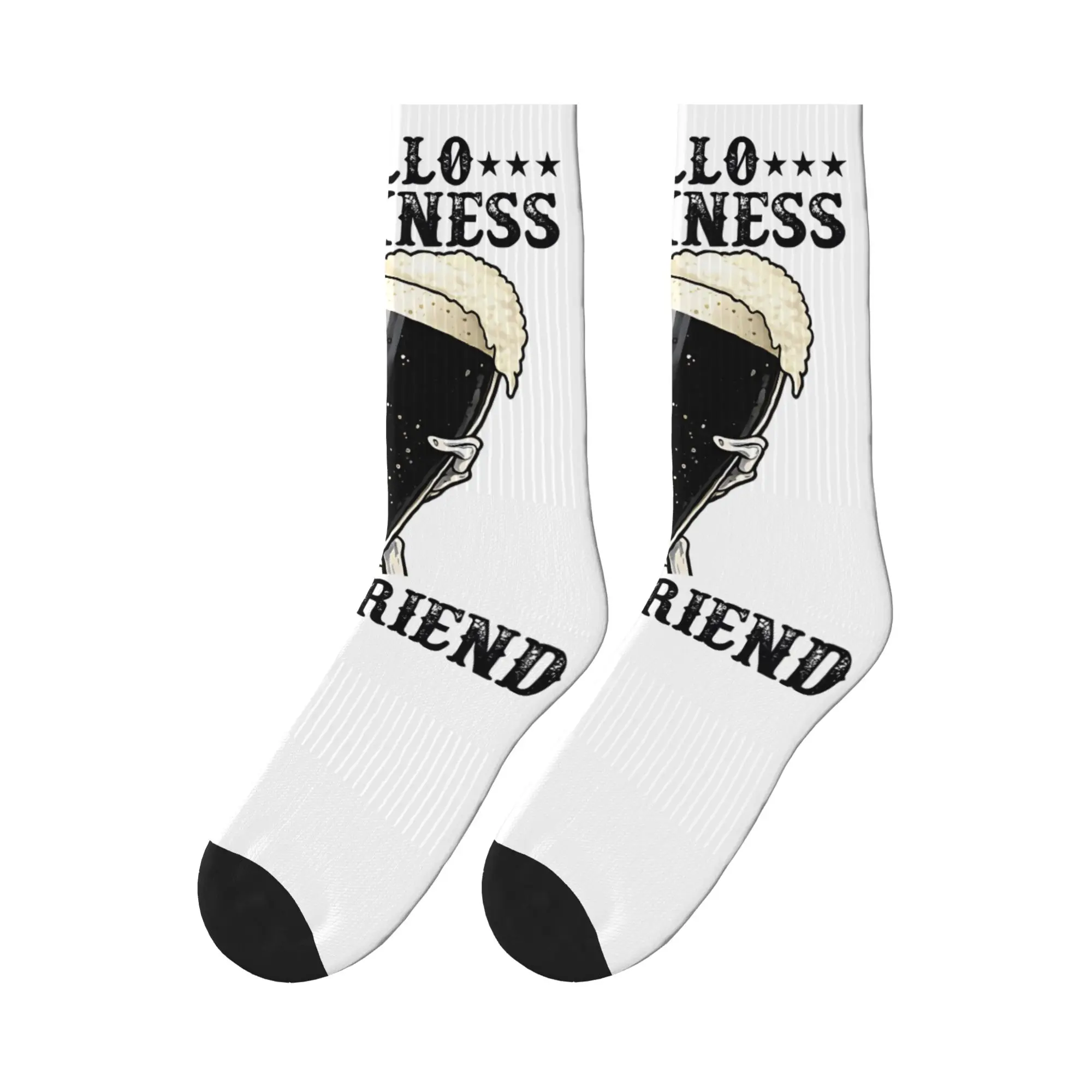 

Hello Darkness My Old Friend Stout Dark Beer Potter Lover Socks Anti Slip Stockings Couple Soft Socks Socks