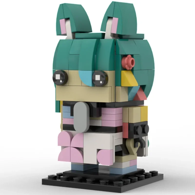 169PCS MOC Rosedoodle Brickheadz Modello di personaggio Blocchi modulari Fai da te Assemblaggio creativo Giocattoli Regalo