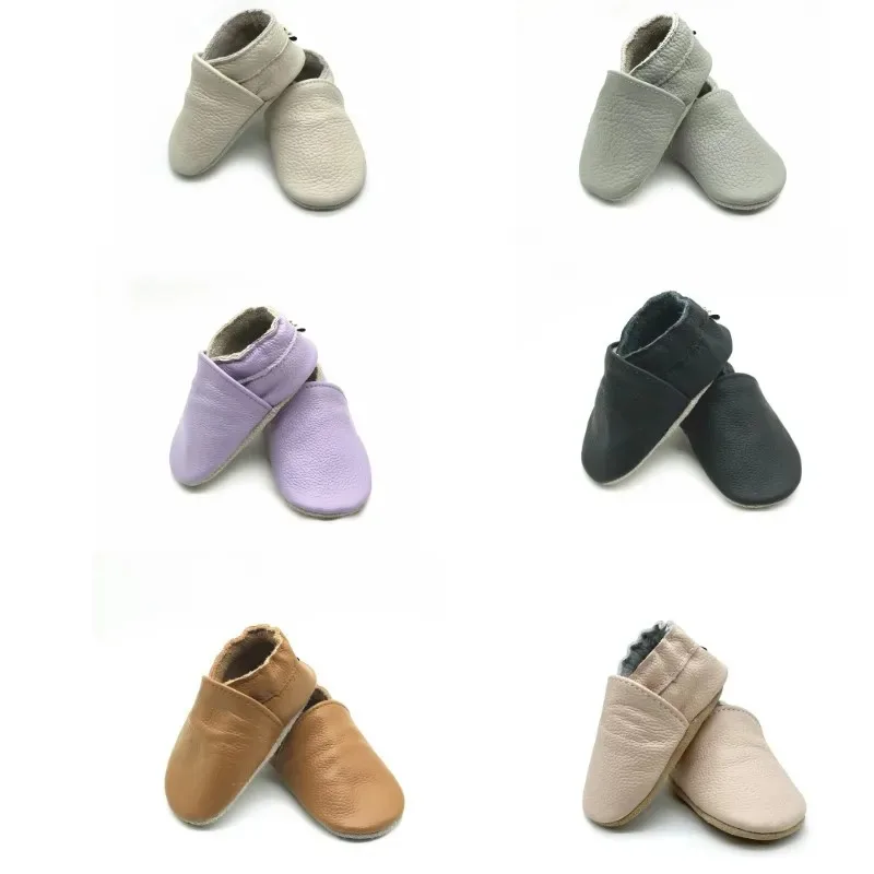 Babyschoenen Koe Lederen Bebe Laarsjes Zachte Zolen Antislip Schoeisel Peuter Eerste Wakers Jongens En Meisjes Slippers