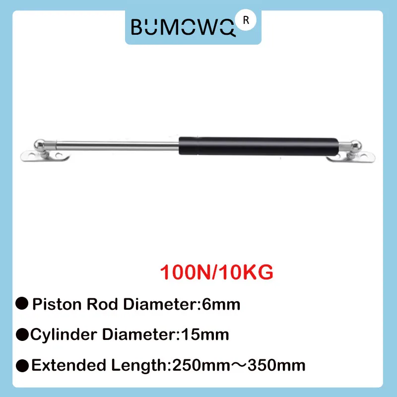 

1PC 250mm-350mm 10kg/100N Universal Strut Bars Furniture Strut Bar Gas Shock Absorber Hydraulic Lift Kitchen Cabinet Hinge