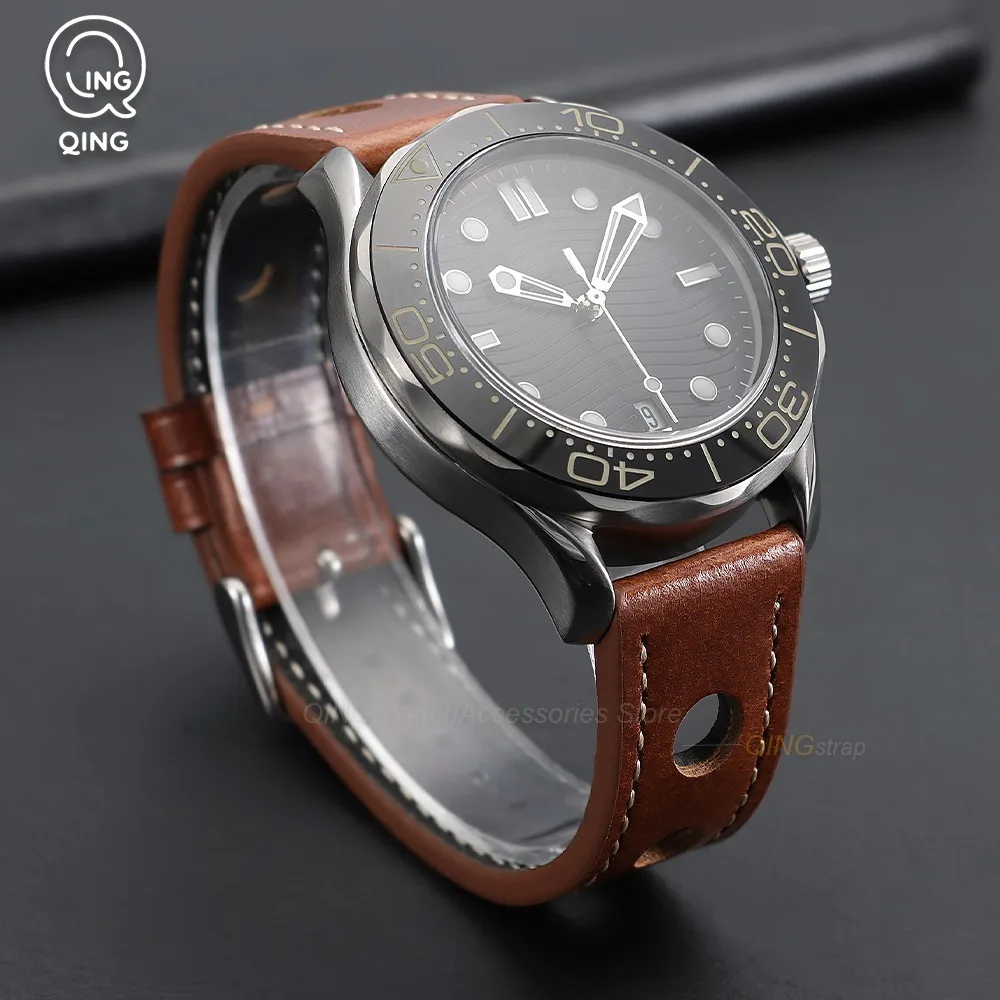 20/22mm Vintage Cowhide Leather Watch Strap Fashion Breathable Watchbands Watch Accessories Men Women Soft Replace Bracelet Belt