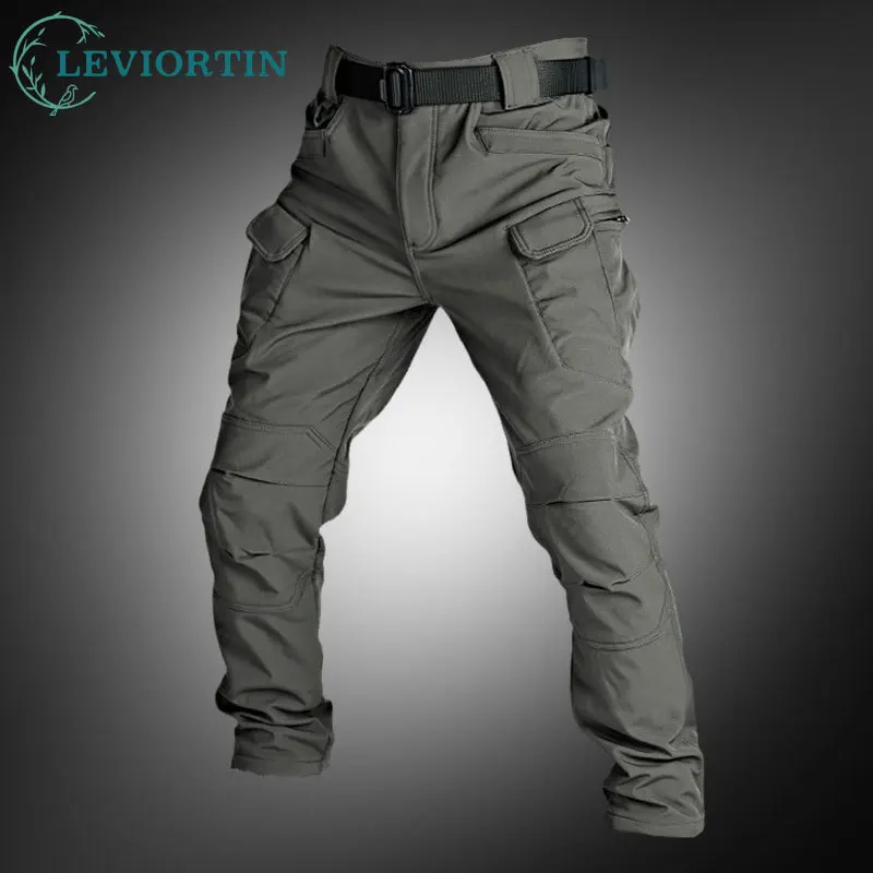 

Men Military Tactical Cargo Elastic Pants Army Green Combat Trousers Multi Pockets Paintball Airsoft Soft Shell Assault Pants