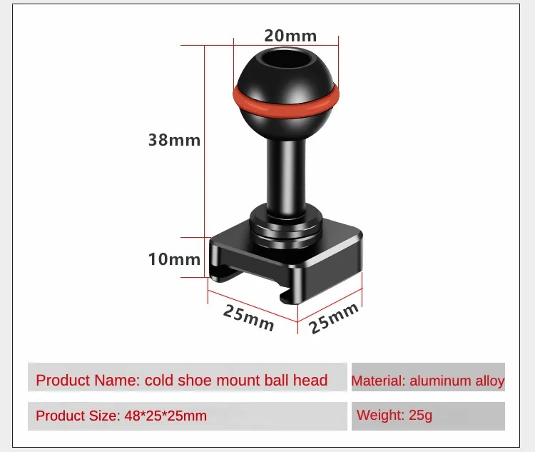 Minitor Magic Arm Dual Head 20 mm Kugelkopf NATO-Klemme Kaltschuhhalterung 1/4 Schraube für DSLR-Kamerakäfig Fülllicht LED-Mikrofonhalterung – Detail 4