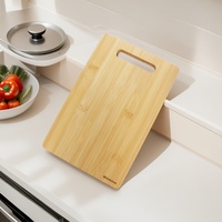 Bainison Anti-Slip Bamboo Cutting Board with Handles,Large Kitchen & Outdoor Use,Splinter-Proof Waterproof Lightweight Chopping