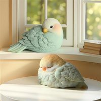 3D Bird Shaped Candle Silicone Mold Cute Parrot Resin Plaster Scented Candle Mold DIY Sleeping Bird Handmade Making Gift Decor