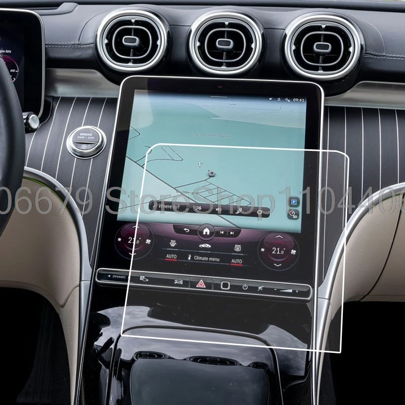 

Защитная пленка из закаленного стекла для Mercedes-Benz C-Class Estate C220d C200 2022, автомобильная GPS-навигация, защитная пленка для ЖК-экрана