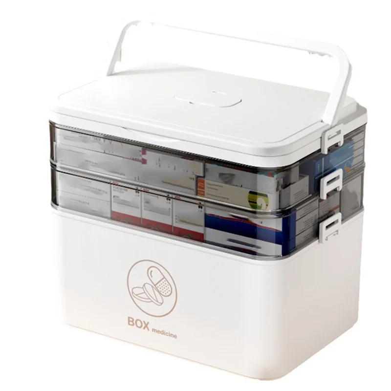 

ABRS-Medicine Storage Box Multifunctional Storage Box Large Portable Medicine Storage Box
