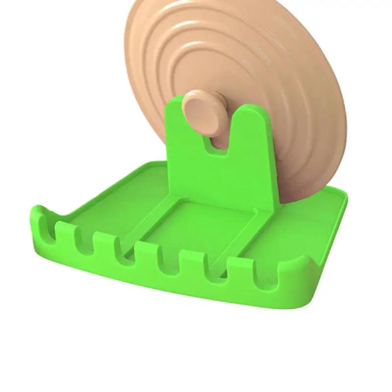 Lid And Spoon Rest Food-Grade Multifunctional Silicone Storage Mat Safe Multifunctional Lid Stand Large Kitchen Organizer