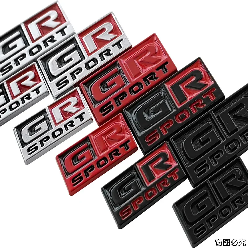 Metal Car Side Fender Emblem Badge Trunk Sticker for Toyota GR SPORT Hiace CHR Auris Rav4 Yaris Avensis Camry Harrier