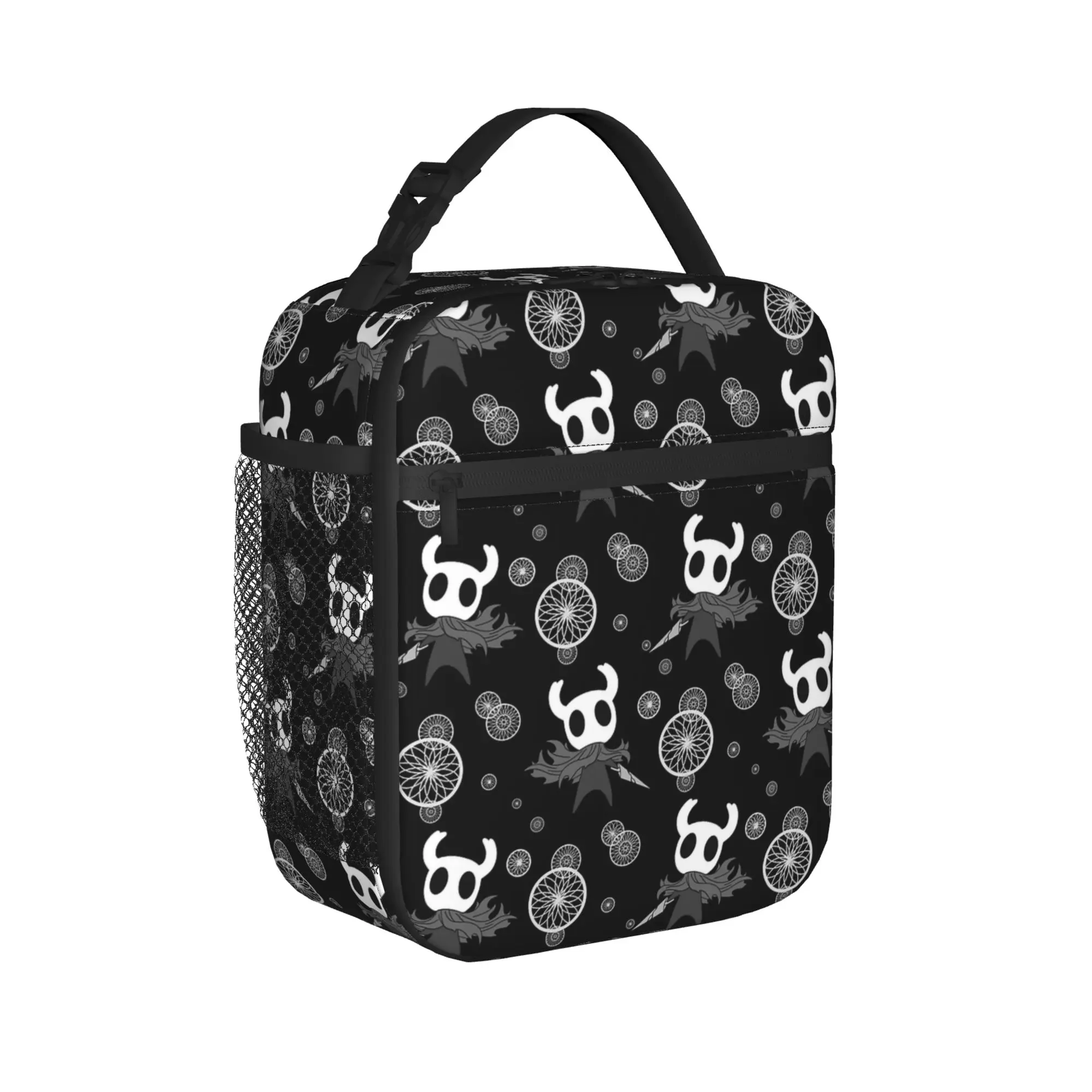 Hollow Knights Cartoon Thermal Insulated Lunch Bag for Travel  Portable Food Bag Thermal Cooler Food Box