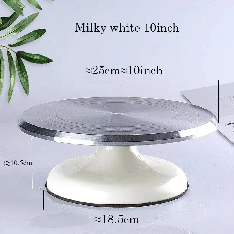 High - Quality 10" Aluminum Alloy Pastry Turntable - Ideal Cake Stand for Professional Decoration Tools