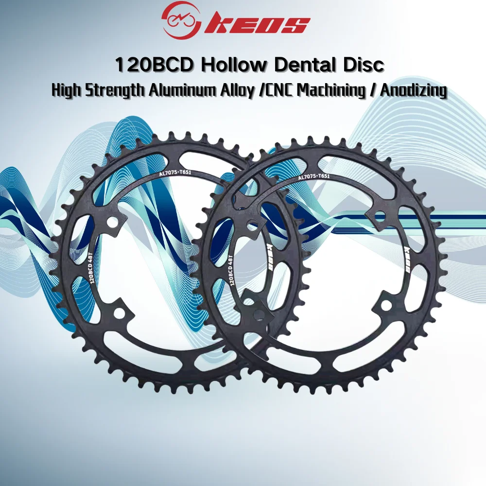 KEOS 120BCD Road Bicycle Round Narrow Wide Chainring 48T 50T 52T High Quality Wheel for   PROWHEEL ARP PR4/PR5/PR6