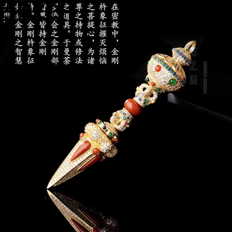 $199 Tibet Nepal Buddhist Buddha phurpa Demon subduing pestle Vajra Diamond  safety protection Amulet Bring good luck
