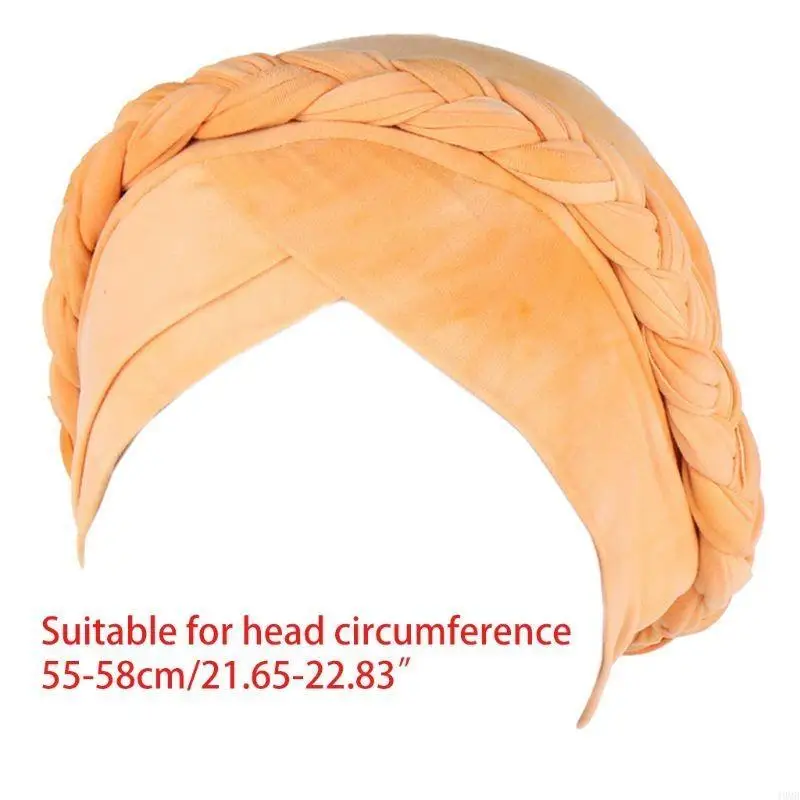 النساء الملتوية جديلة مسلم الحجاب قبعة عمامة التدرج التعادل صبغ طباعة العلاج الكيميائي السرطان الحجاب مترهل التفاف غطاء الشعر