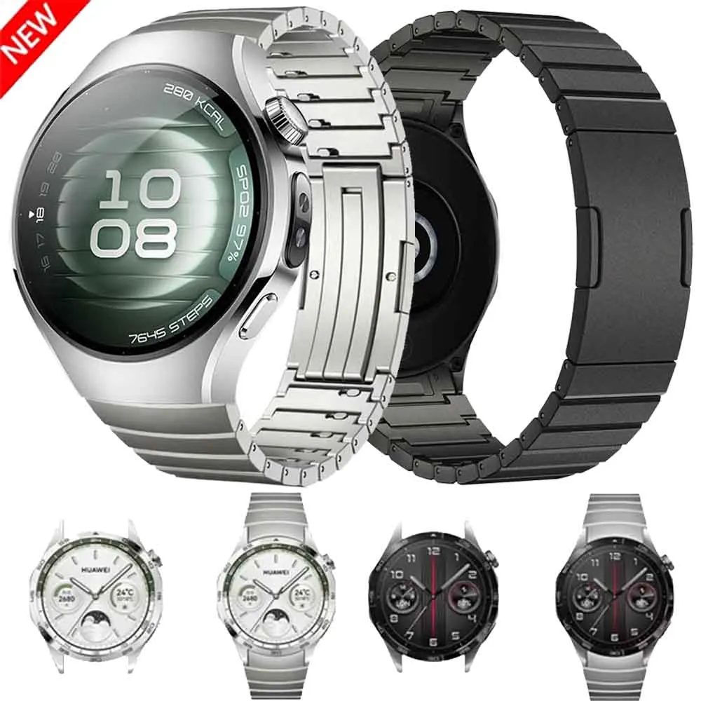 

Ремешок из титанового сплава для Huawei Watch 5, 46 мм, металлический быстросъемный браслет, браслет Huawei GT5-6 Pro GT6-5-4-3, 46 мм, аксессуары